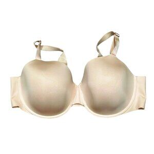 Soma Size 44D Beige Vanishing 360 Perfect Coverage Bra NWOT